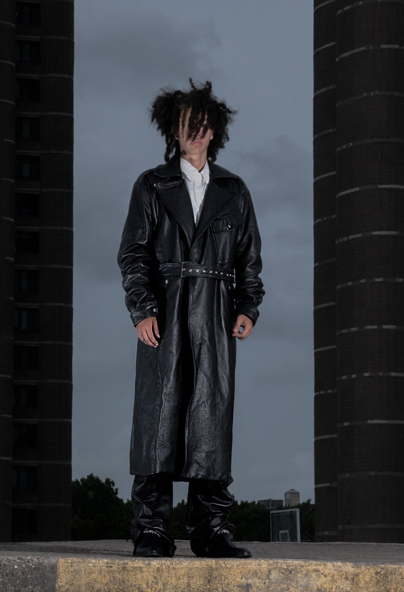 Leather Trench Coat